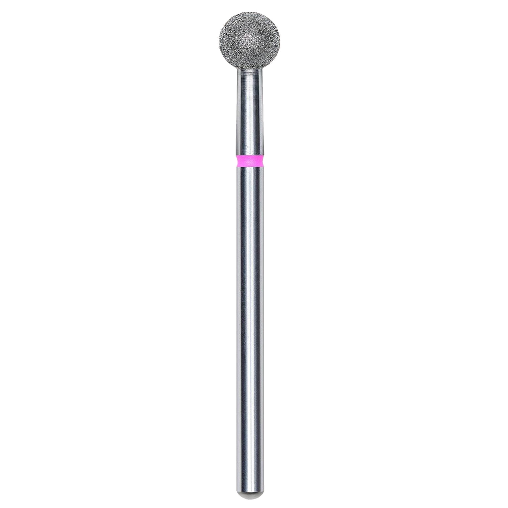 DIAMOND NAIL DRILL BIT, "BALL", RED, HEAD DIAMETER 5MM (FA01R050) - STALEKS™-0