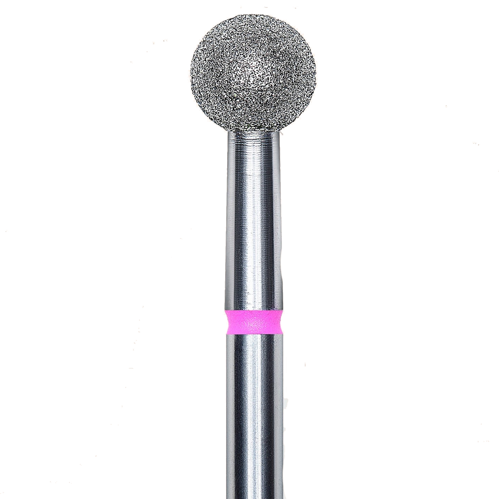 DIAMOND NAIL DRILL BIT, "BALL", RED, HEAD DIAMETER 5MM (FA01R050) - STALEKS™-1